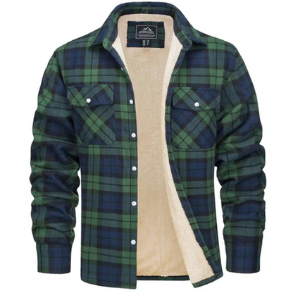 Stijlvolle Geruite Fleece Jas