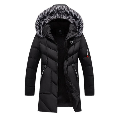 Gideon - Luxe Warme Winterjas met Bontkraag