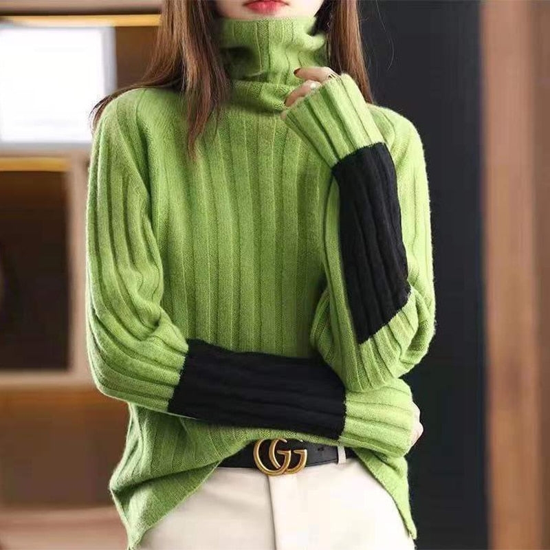 Lotte - Trendy Blokpatroon Trui