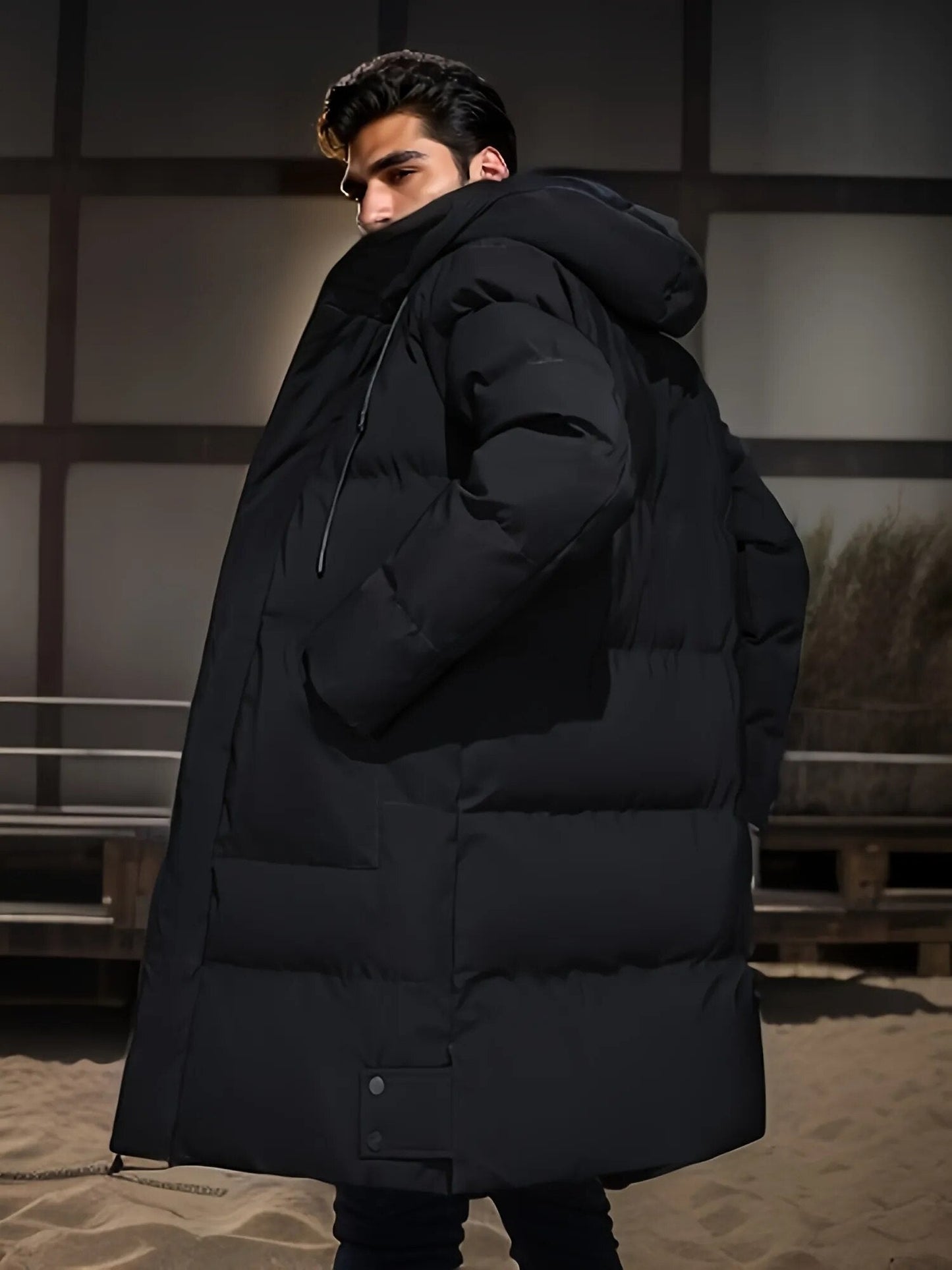Waterdichte warme winterjas met moderne stijl