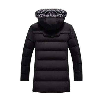 Gideon - Luxe Warme Winterjas met Bontkraag