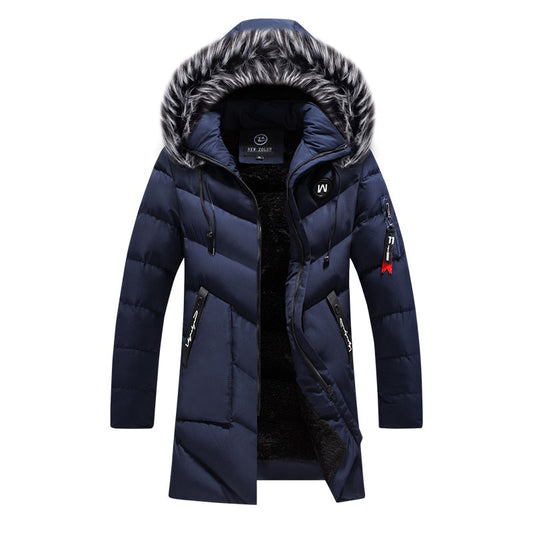 Gideon - Luxe Warme Winterjas met Bontkraag