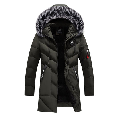 Gideon - Luxe Warme Winterjas met Bontkraag