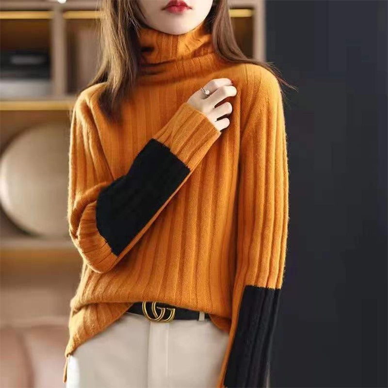 Lotte - Trendy Blokpatroon Trui
