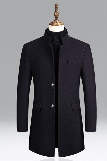 Elegante Formele Jas Met Staande Kraag