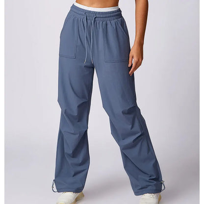 Comfortabele Vrijetijdsbroek met Elastische Tailleband en Zakken