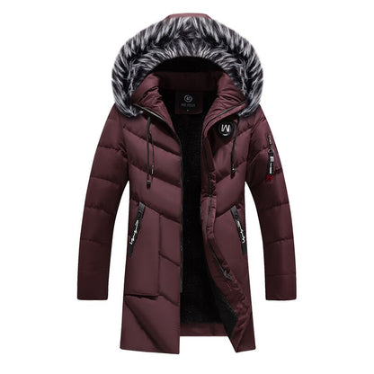 Gideon - Luxe Warme Winterjas met Bontkraag