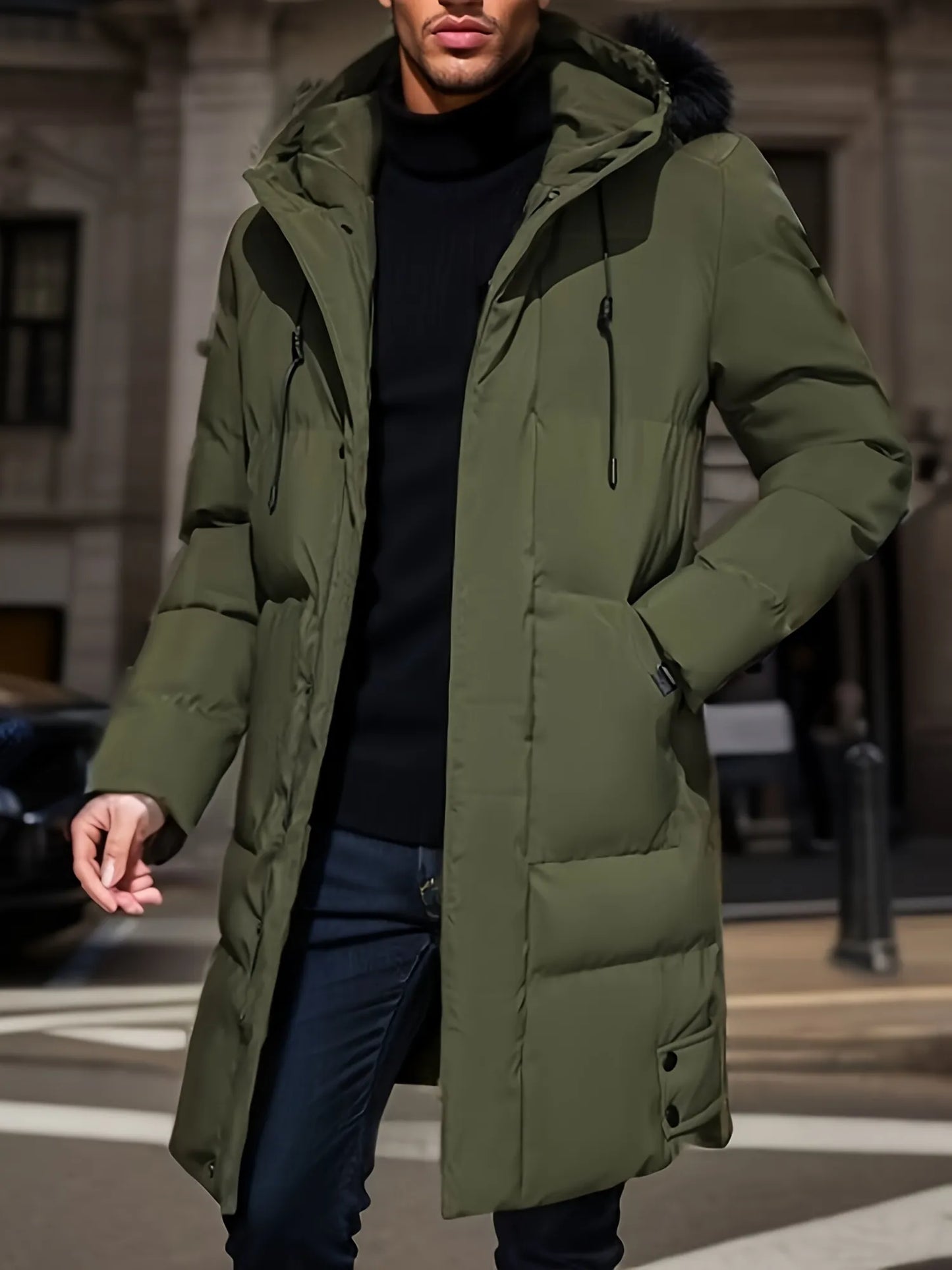 Waterdichte warme winterjas met moderne stijl