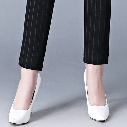 Luna - Rechte Broek Met Hoge Elastische Taille
