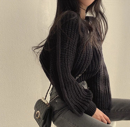 Trendy Cropped Sweater