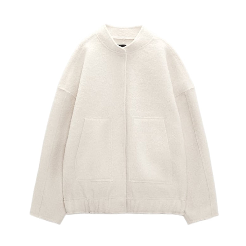 Isadora - Luxe Wollen Winterjas met Verfijnde Snit