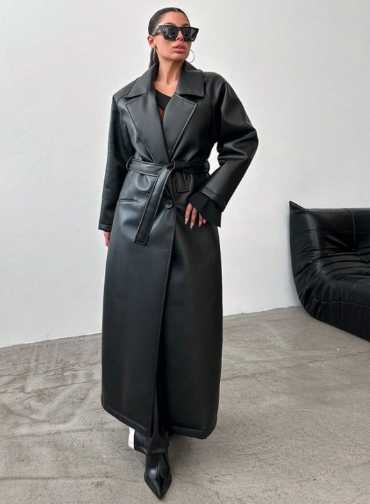 Evelyn - Tijdloze Trenchcoat met Verstelbare Riem