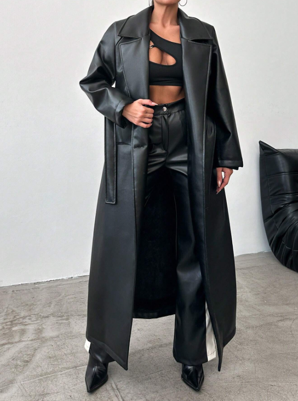 Evelyn - Tijdloze Trenchcoat met Verstelbare Riem