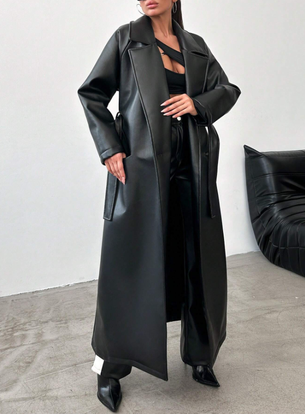 Evelyn - Tijdloze Trenchcoat met Verstelbare Riem