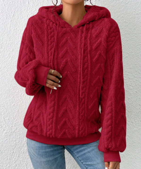 Comfortabele Gebreide Hoodietrui