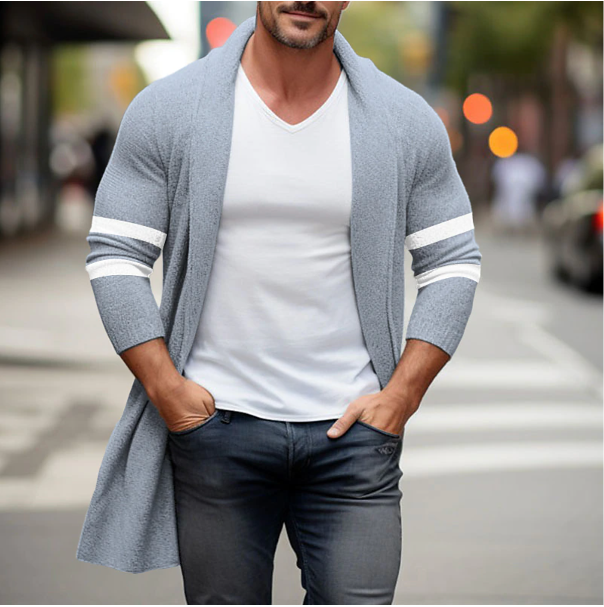 Jasper - Stijlvolle Lange Cardigan