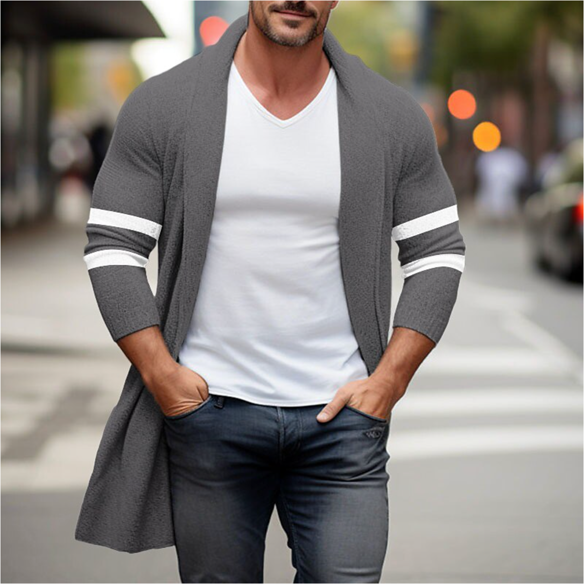 Jasper - Stijlvolle Lange Cardigan