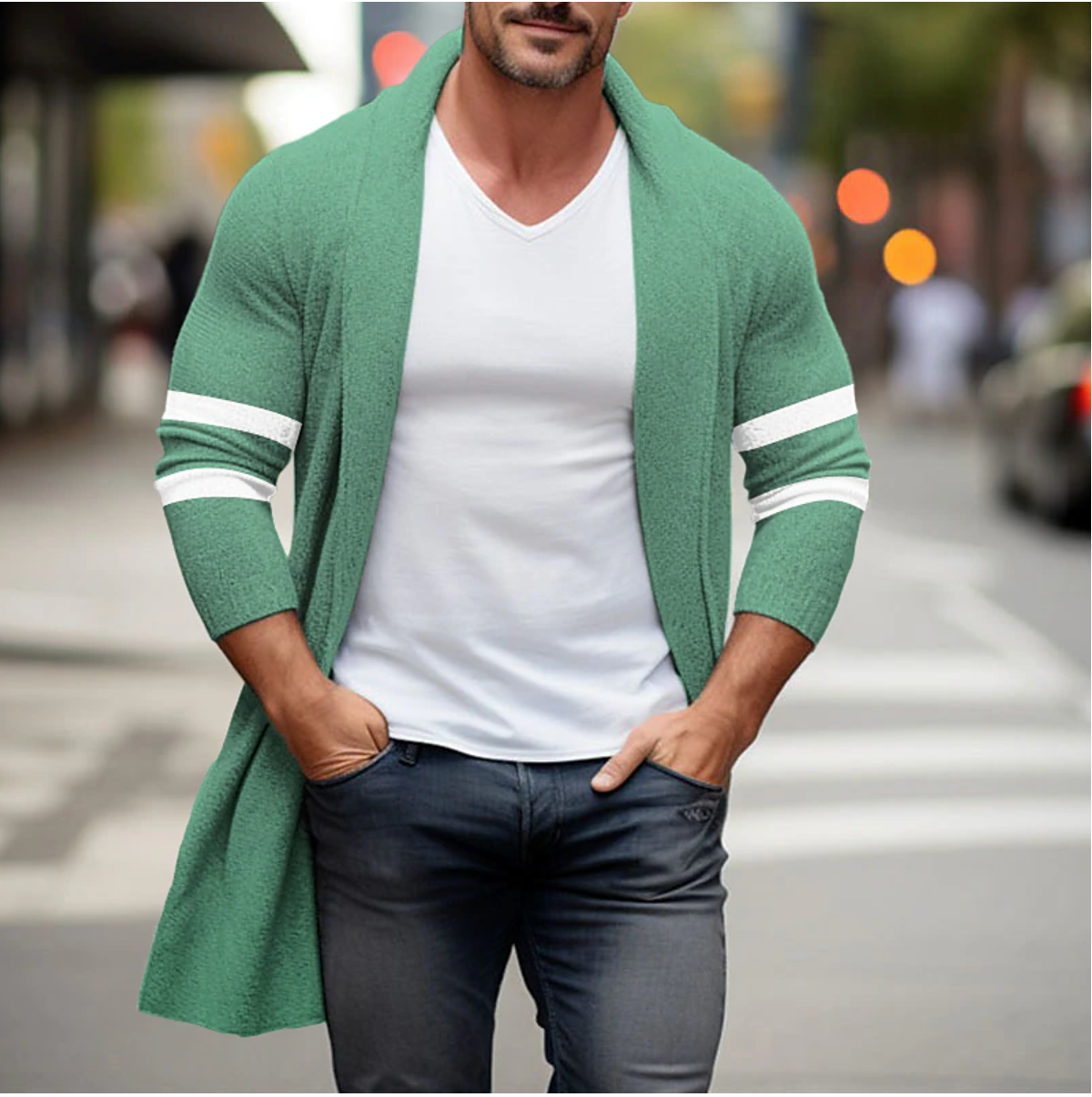 Jasper - Stijlvolle Lange Cardigan
