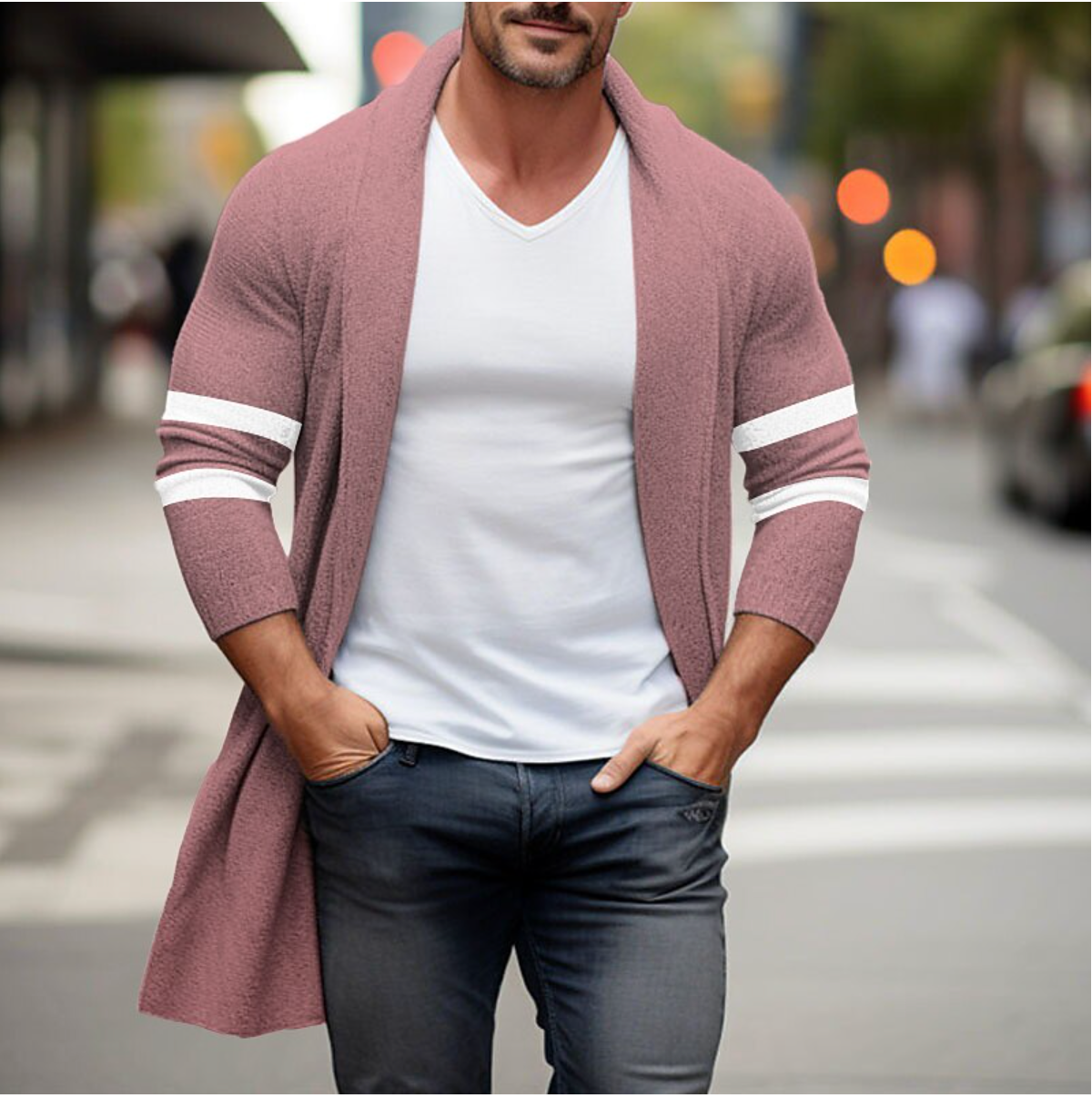 Jasper - Stijlvolle Lange Cardigan