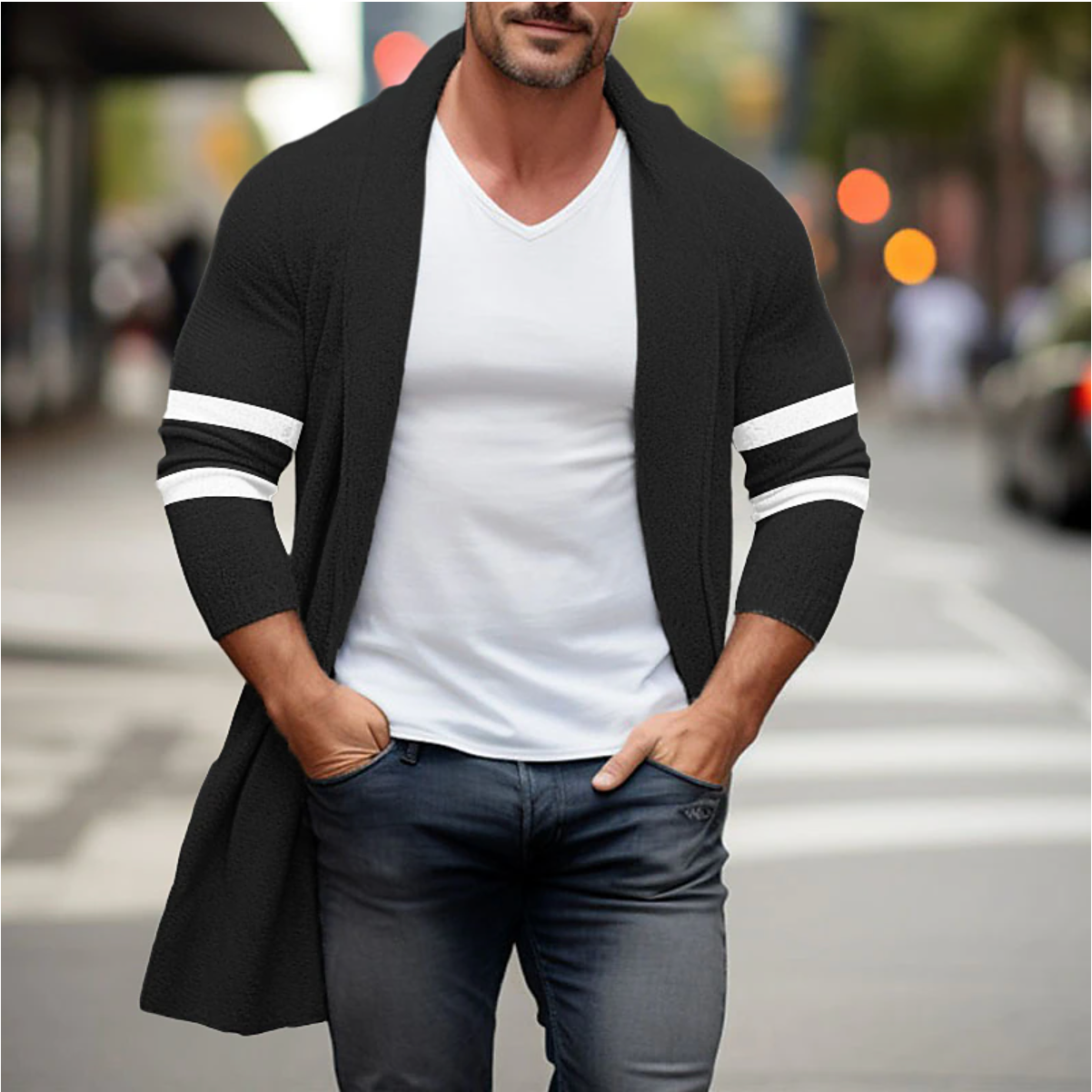 Jasper - Stijlvolle Lange Cardigan