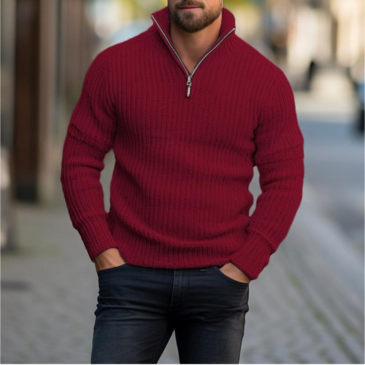 Jasper - Comfortabele Rits Sweater voor Koudere Dagen