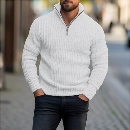 Jasper - Comfortabele Rits Sweater voor Koudere Dagen