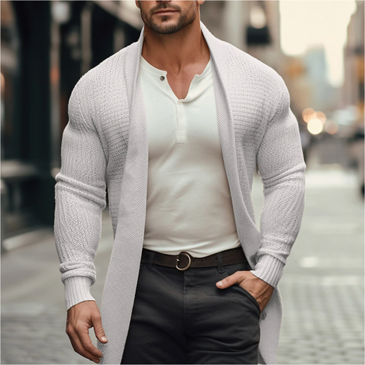 Luca - Comfortabel Open Vest Trui