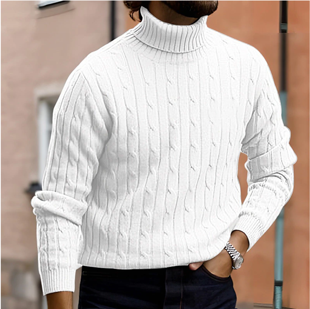 Joris - Elegante Coltrui met Rol-Hals