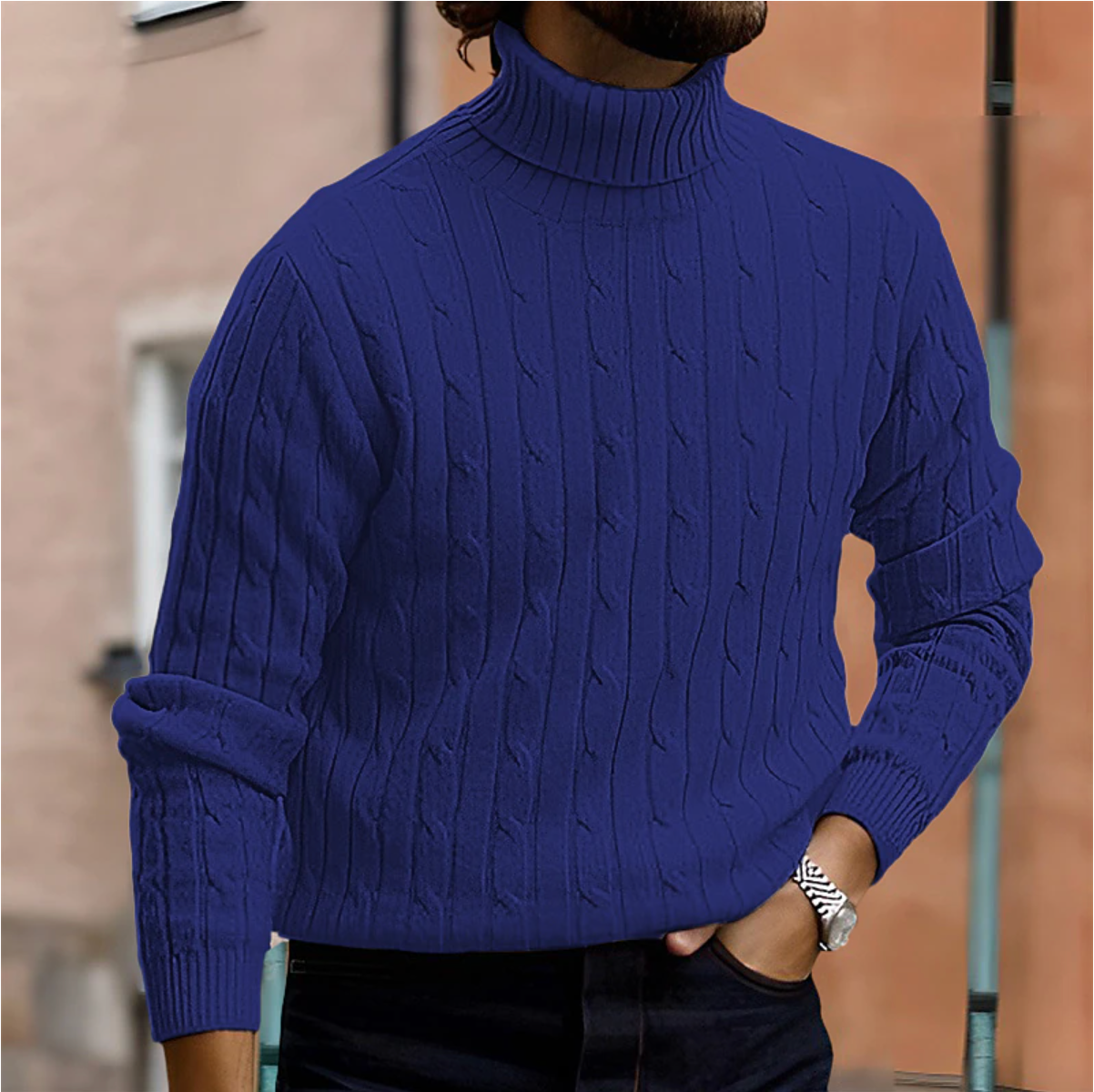 Joris - Elegante Coltrui met Rol-Hals
