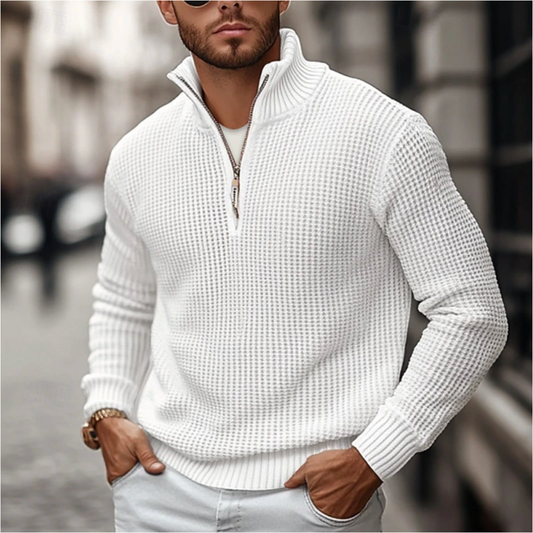 Jasper - Comfortabele Rits Sweater