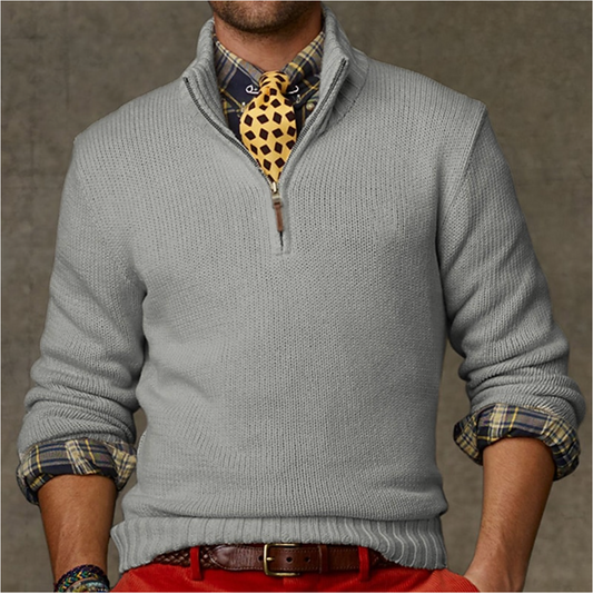Leon - Comfortabele Rits-Sweater
