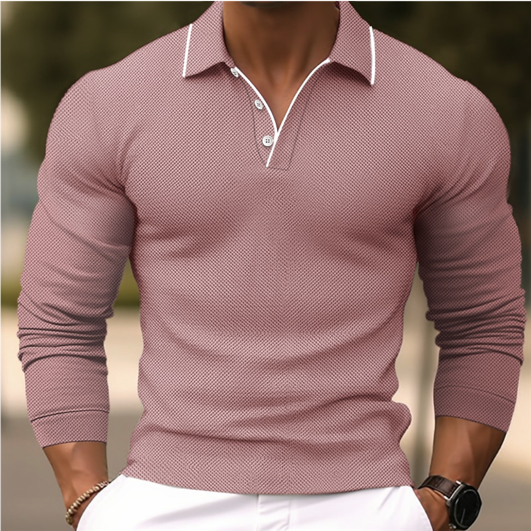 Luca - Stijlvolle Polo Met Lange Mouwen