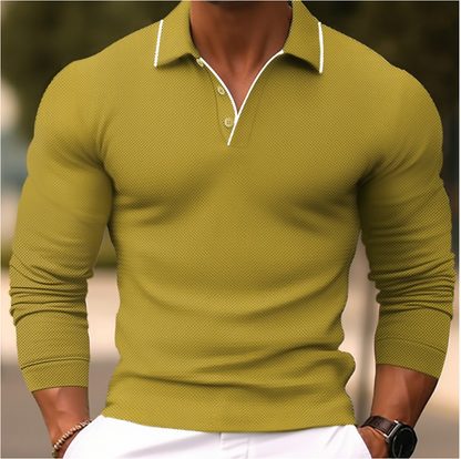 Luca - Stijlvolle Polo Met Lange Mouwen