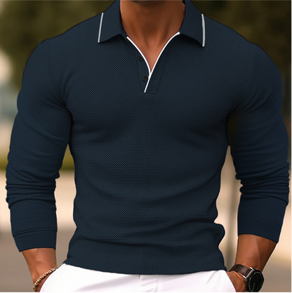 Luca - Stijlvolle Polo Met Lange Mouwen
