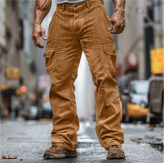 Dorian - Stoere Corduroy Cargo Broek