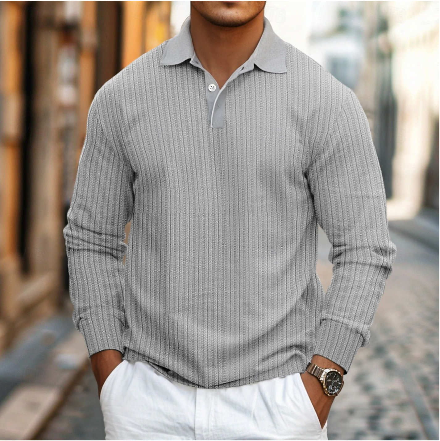 Luca - Elegante Lange Mouwen Polo