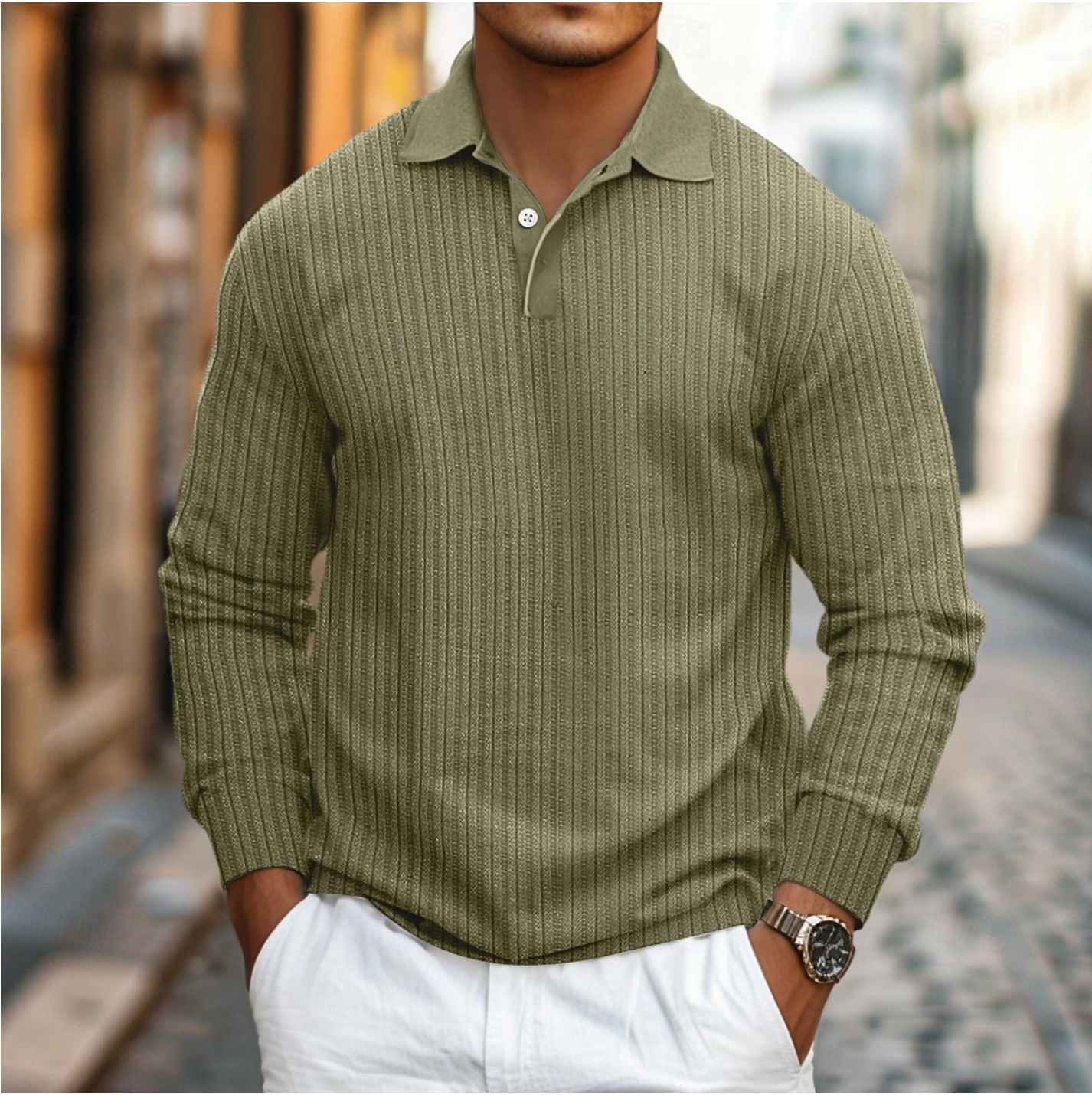 Luca - Elegante Lange Mouwen Polo