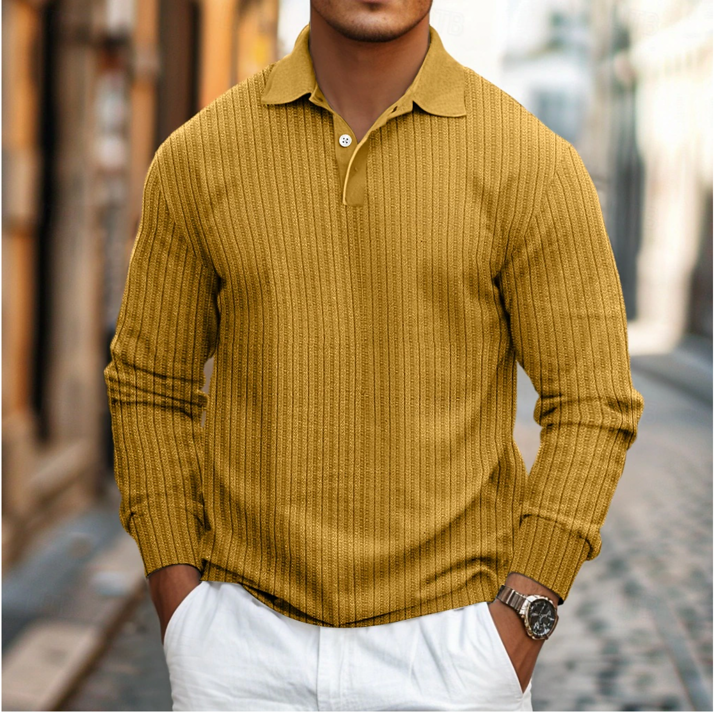 Luca - Elegante Lange Mouwen Polo