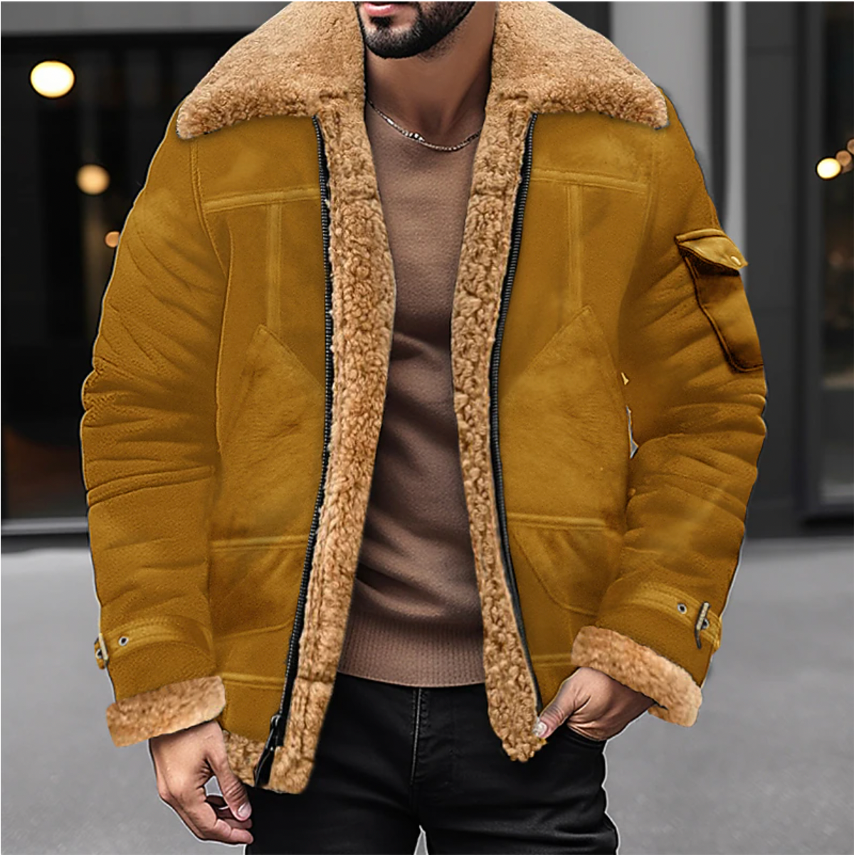 Ruben - Stoere Trucker Winterjas met Warme Binnenvoering