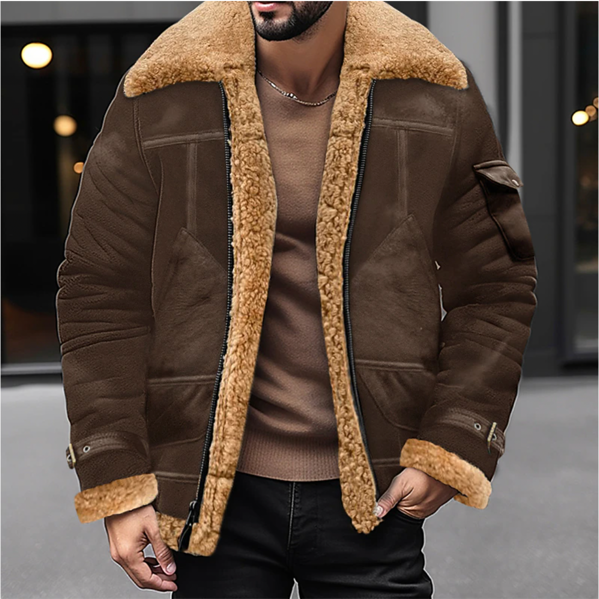 Ruben - Stoere Trucker Winterjas met Warme Binnenvoering