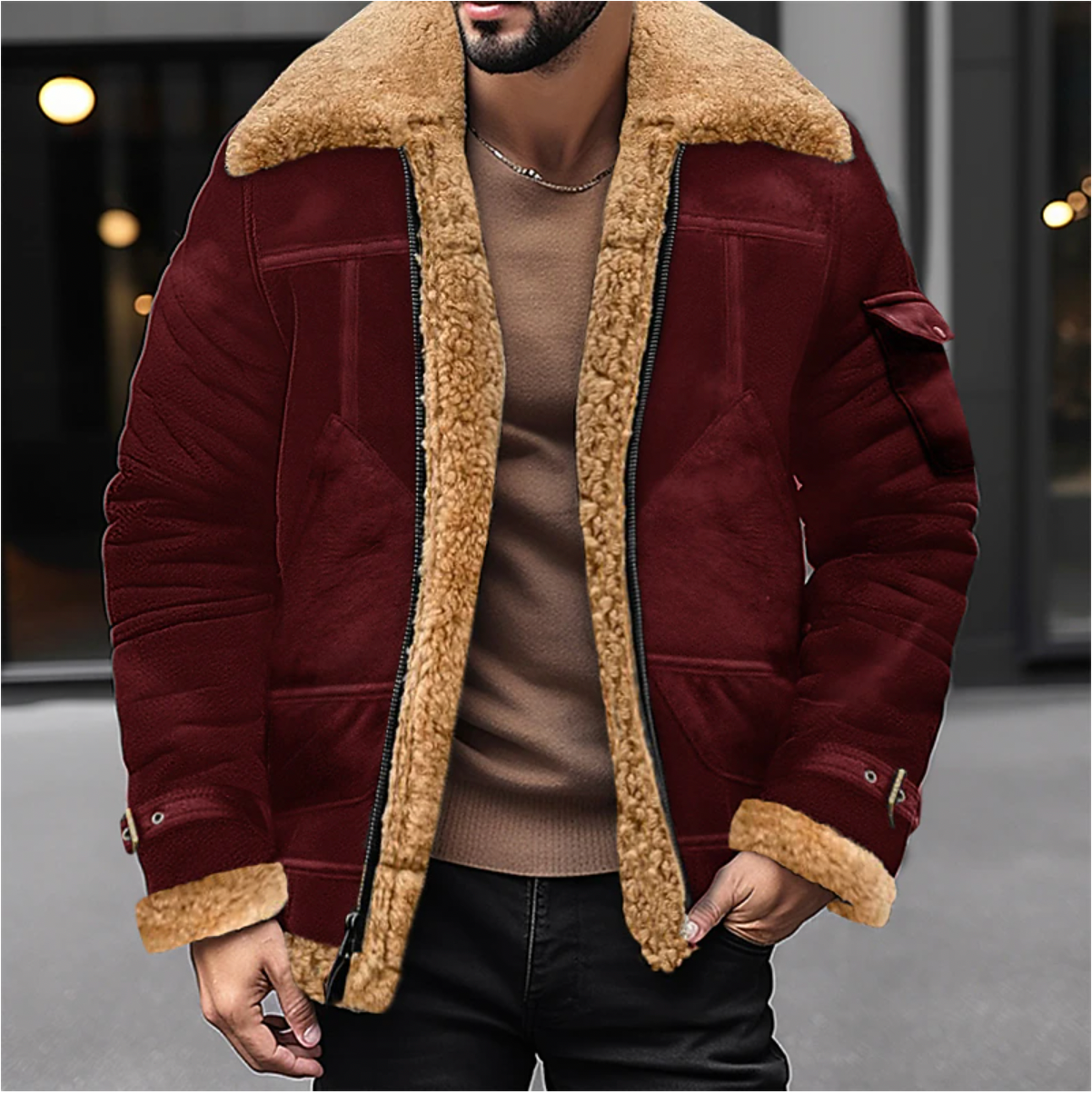 Ruben - Stoere Trucker Winterjas met Warme Binnenvoering