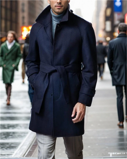 Julian - Elegante Trenchcoat voor de Stijlbewuste Man
