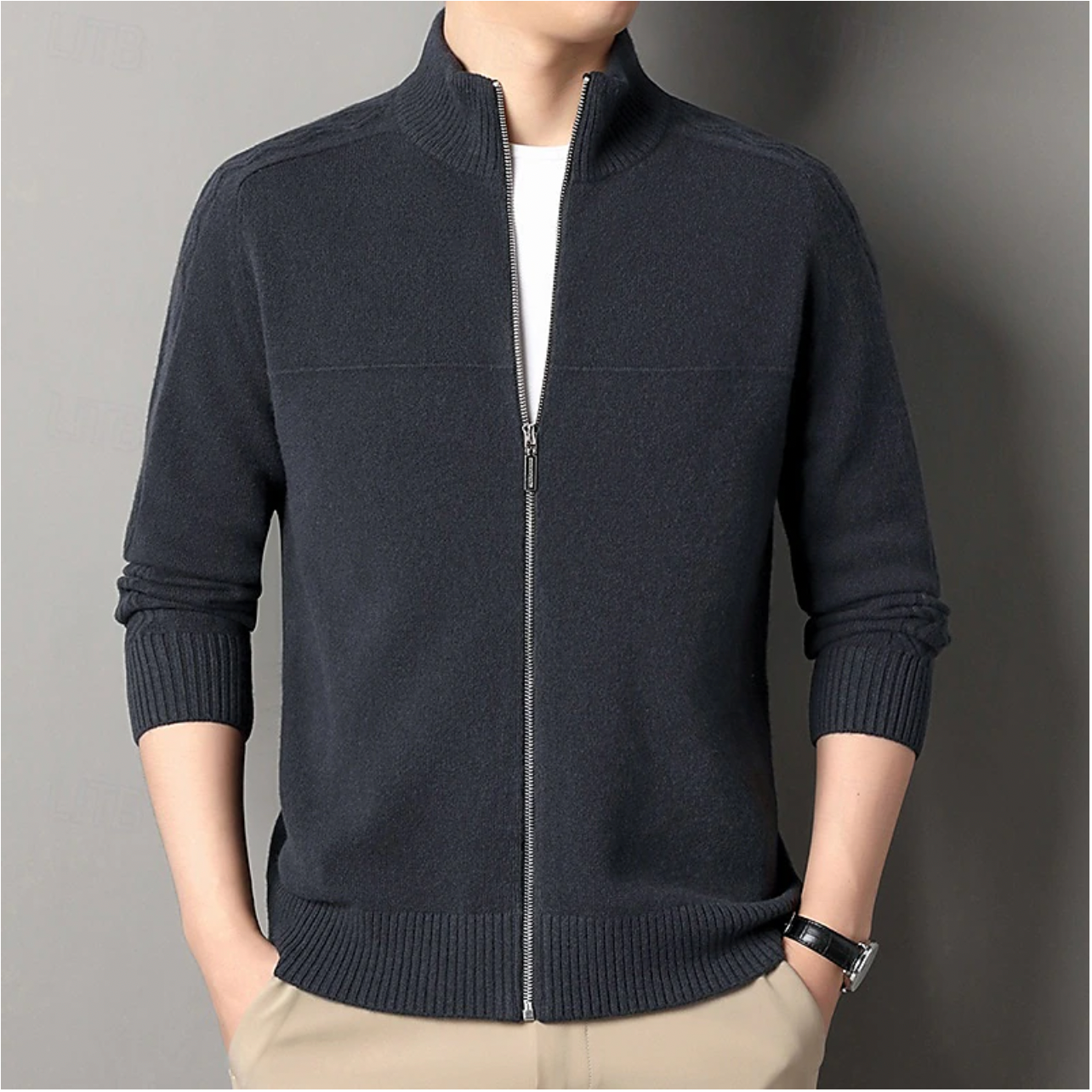 Jasper - Luxe Kasjmier Rits Sweater