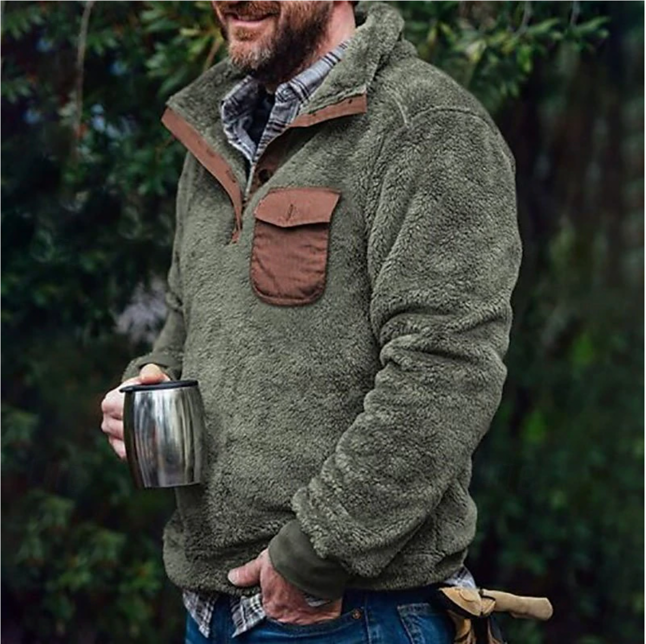 Ruben - Comfortabele Outdoor Fleece Sweater