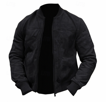 Luca - Stijlvolle Lichtgewicht Suede Bomber Jas