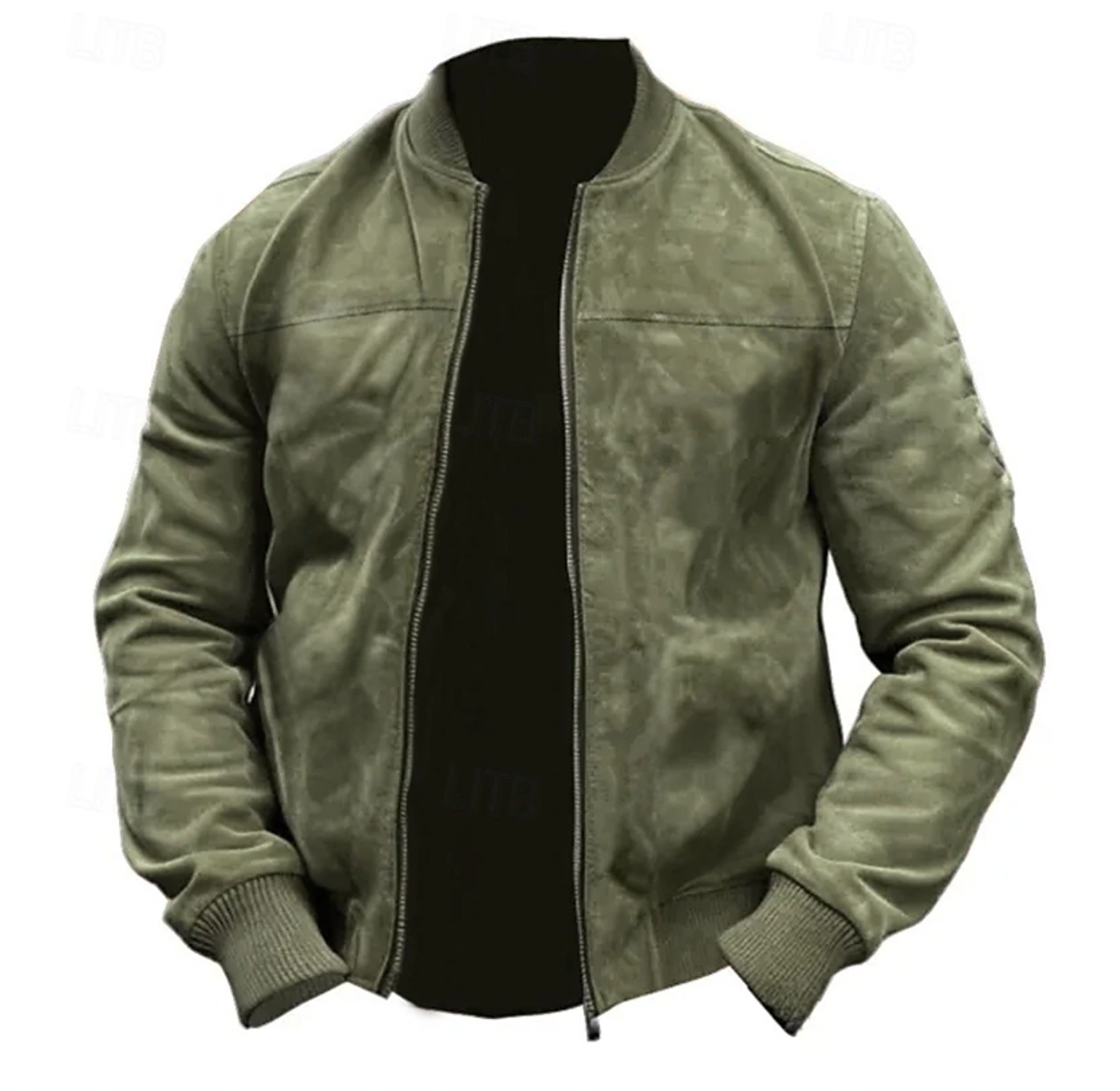 Luca - Stijlvolle Lichtgewicht Suede Bomber Jas