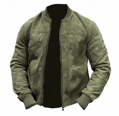 Luca - Stijlvolle Lichtgewicht Suede Bomber Jas
