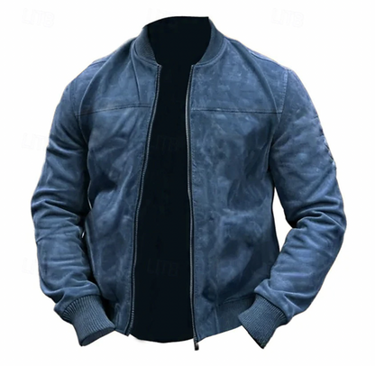 Luca - Stijlvolle Lichtgewicht Suede Bomber Jas