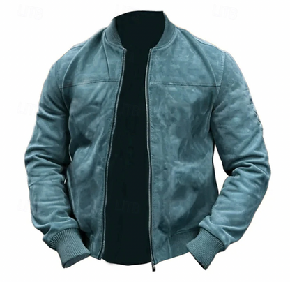 Luca - Stijlvolle Lichtgewicht Suede Bomber Jas