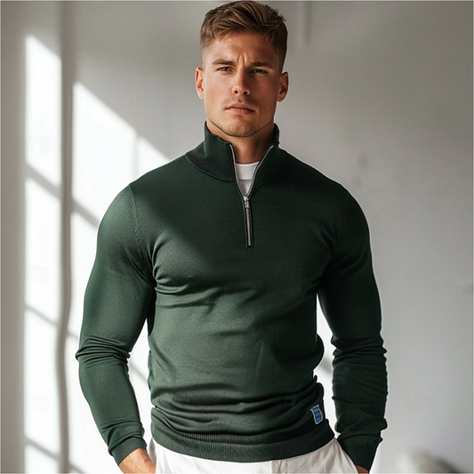 Luca - Stijlvolle Rits Trui voor Comfort en Elegantie